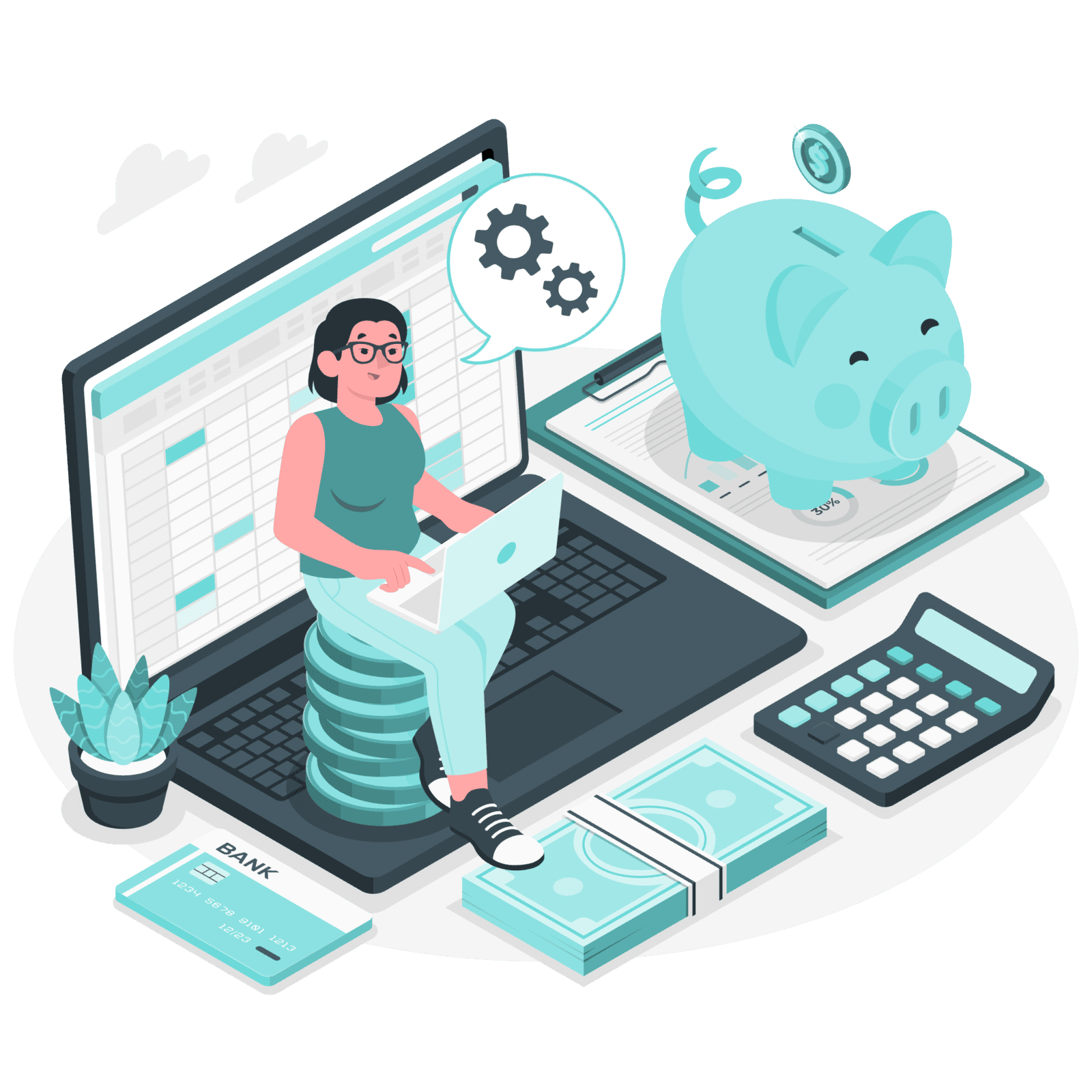 Finance Operations Illustration